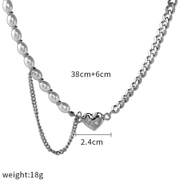 chains pearl style stainless steel fashion jewelry pendant necklace for men and women hip hop party gifts, Silver
chains pearl style stainless steel fashion jewelry pendant necklace for men and women hip hop party gifts, Silver