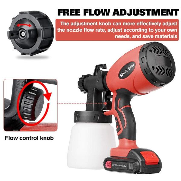 professional spray guns electric paint gun large capacity 550w 18v tools for home garden painting sprayer airbrush
professional spray guns electric paint gun large capacity 550w 18v tools for home garden painting sprayer airbrush