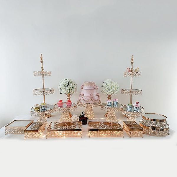 other bakeware 10pcs-16pcs crystal metal cake stand set cupcake decorations dessert pedestal wedding party display tray
other bakeware 10pcs-16pcs crystal metal cake stand set cupcake decorations dessert pedestal wedding party display tray