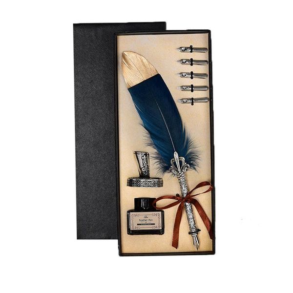 12style classic retro calligraphy feather pens quill dip ink pen birthday gift fountain set for beautiful wedding box
12style classic retro calligraphy feather pens quill dip ink pen birthday gift fountain set for beautiful wedding box