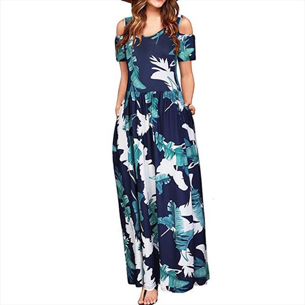 ankle length casual summer floral women dress print elegant maxi long pocket bohemian beach style robe, Black;gray
ankle length casual summer floral women dress print elegant maxi long pocket bohemian beach style robe, Black;gray