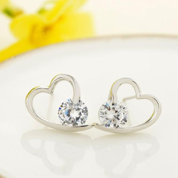 stud fashion women's 925 sterling silver earrings charm zircon heart-shaped pendant lady solid earri, Golden;silver
stud fashion women's 925 sterling silver earrings charm zircon heart-shaped pendant lady solid earri, Golden;silver
