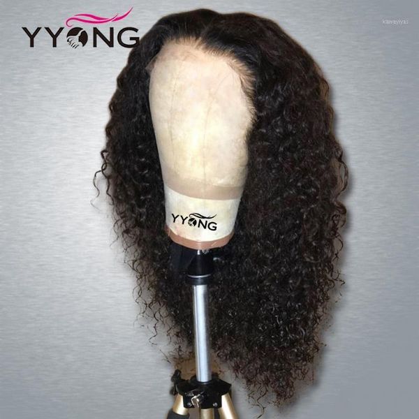 yyong 1x4& 13x6 t part malaysian kinky curly lace front human hair wig hd transparent wigs remy 120% 32inch1, Black;brown
yyong 1x4& 13x6 t part malaysian kinky curly lace front human hair wig hd transparent wigs remy 120% 32inch1, Black;brown
