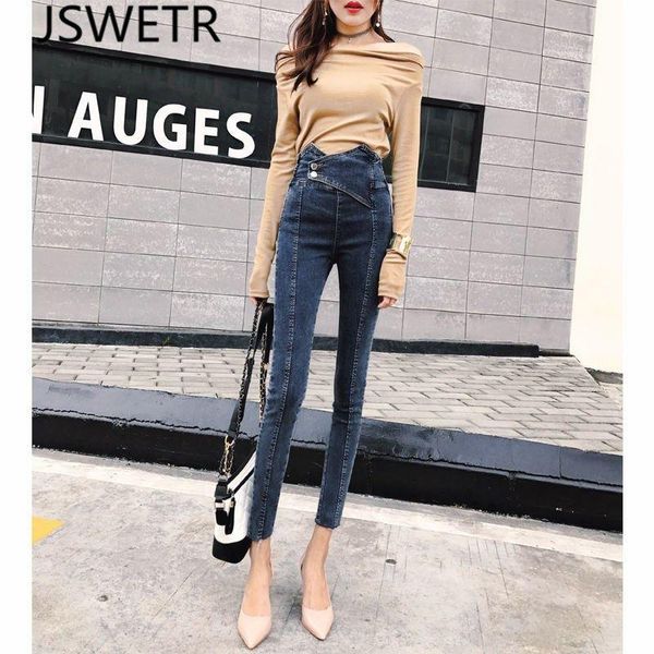 women's jeans 2021 spring autumn women skinny high waist lady solid elastic pencil pants female button wash denim trousers o217, Blue
women's jeans 2021 spring autumn women skinny high waist lady solid elastic pencil pants female button wash denim trousers o217, Blue