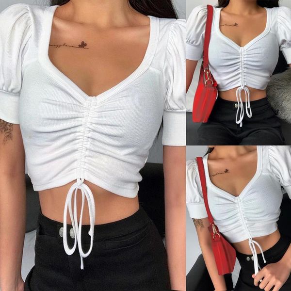 women's t-shirt women t-shirts fashion v-neck solid slim ladies outfits leisure short sleeve casual female sundress, White
women's t-shirt women t-shirts fashion v-neck solid slim ladies outfits leisure short sleeve casual female sundress, White