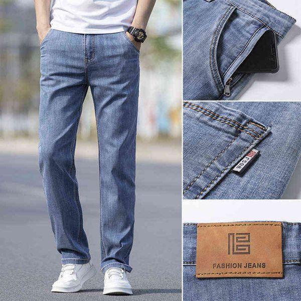 men's jeans anti theft zipper 2021 loose straight jeans summer thin large fashion men's pants, Blue
men's jeans anti theft zipper 2021 loose straight jeans summer thin large fashion men's pants, Blue