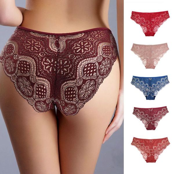 women's panties 2021 underwear women lace cotton low-rise big size briefs female underpants elastic hollow translucent lingerie, Black;pink
women's panties 2021 underwear women lace cotton low-rise big size briefs female underpants elastic hollow translucent lingerie, Black;pink