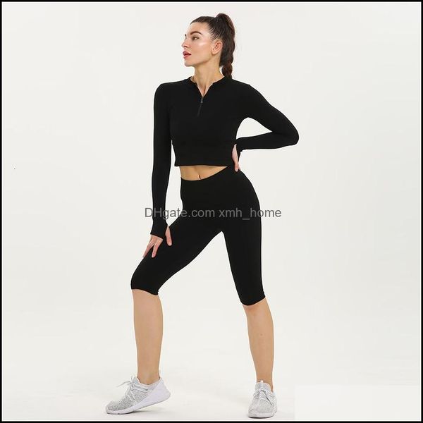 gym exercise athletic outdoor apparel sports & outdoorswomen yoga sets 2pcs half zip design long sleeve shirts baker shorts fitness suits sp, White;black
gym exercise athletic outdoor apparel sports & outdoorswomen yoga sets 2pcs half zip design long sleeve shirts baker shorts fitness suits sp, White;black