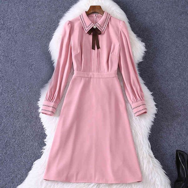 casual dresses spring long sleeve lapel neck pink pure color chiffon panelled ribbon tie bow knee-length dress elegant mm128a770 ewfd, Black;gray
casual dresses spring long sleeve lapel neck pink pure color chiffon panelled ribbon tie bow knee-length dress elegant mm128a770 ewfd, Black;gray