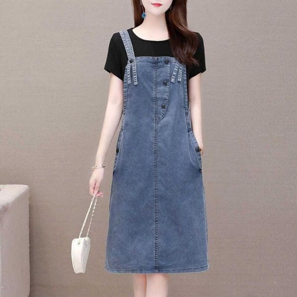 casual dresses denim overall dress women 2021 summer korean style spaghetti strap button pocket slim fit a line midi, Black;gray
casual dresses denim overall dress women 2021 summer korean style spaghetti strap button pocket slim fit a line midi, Black;gray