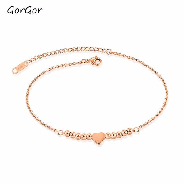 anklets gorgor style titanium japanese accessories exquisite workmanship temperament round beads heart rose-gold women 047, Red;blue
anklets gorgor style titanium japanese accessories exquisite workmanship temperament round beads heart rose-gold women 047, Red;blue