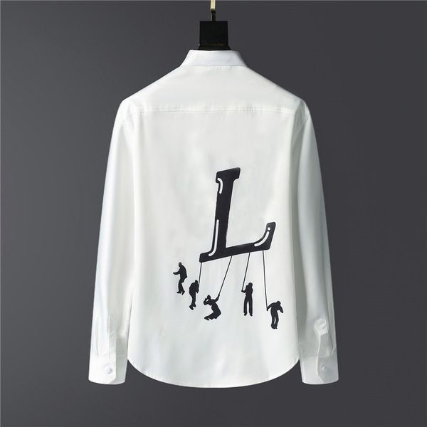 brand polo shirt 2021 designer luxury mens dress casual print shirts for men long sleeve cotton paris slim fit womens shirt#l254v, White;black
brand polo shirt 2021 designer luxury mens dress casual print shirts for men long sleeve cotton paris slim fit womens shirt#l254v, White;black
