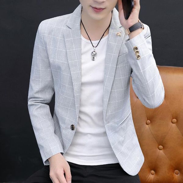 men's suits & blazers suit jacket men slim korean version of the tide handsome plaid small leisure thin autumn middle-aged single weste, White;black
men's suits & blazers suit jacket men slim korean version of the tide handsome plaid small leisure thin autumn middle-aged single weste, White;black