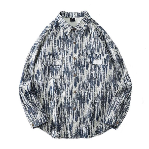 men's casual shirts 2021 vintage tie dyed long sleeved shirt for men and women lovers autumn harajuku wind work coat, White;black
men's casual shirts 2021 vintage tie dyed long sleeved shirt for men and women lovers autumn harajuku wind work coat, White;black