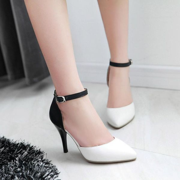 dress shoes 2021 spring women's european and american fashion high heels pointed suede hollow work simple single, Black
dress shoes 2021 spring women's european and american fashion high heels pointed suede hollow work simple single, Black