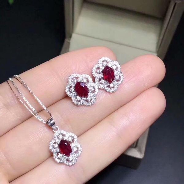 bracelet, earrings & necklace natural ruby jewelry set real 925 sterling silver 1pc pendant,2pcs earring, Black
bracelet, earrings & necklace natural ruby jewelry set real 925 sterling silver 1pc pendant,2pcs earring, Black