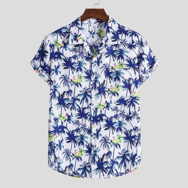 hawaiian clothing short sleeve down shirts for men casual turn-down collar 2021 chemise homme men's, White;black
hawaiian clothing short sleeve down shirts for men casual turn-down collar 2021 chemise homme men's, White;black