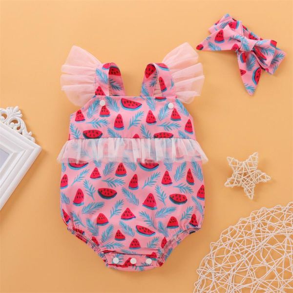 rompers 2021 summer born baby bodysuit infant girls watermelon printing ruffles romper bodysuit+hairband outfits, Blue
rompers 2021 summer born baby bodysuit infant girls watermelon printing ruffles romper bodysuit+hairband outfits, Blue