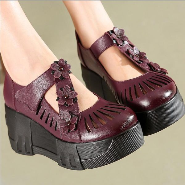 dress shoes 2021 spring comfortable classic flowers genuine leather platform wedges breathable women hollow high heels pumps, Black
dress shoes 2021 spring comfortable classic flowers genuine leather platform wedges breathable women hollow high heels pumps, Black