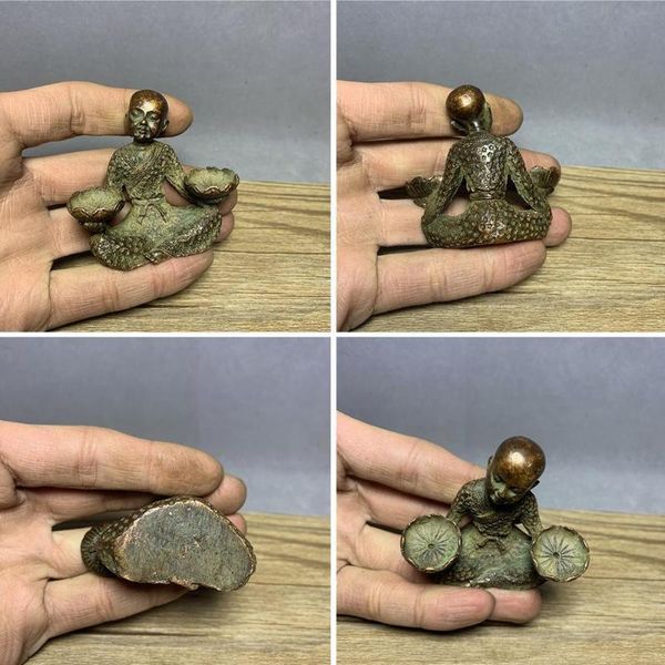 candle holders chinese old bronze statue of pure copper little monk sculpture office table decoration ornament crafts wax figurine
candle holders chinese old bronze statue of pure copper little monk sculpture office table decoration ornament crafts wax figurine