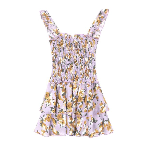 strap mini dress sleeveless violet floral print slash neck cascading ruffle beach d1984 210514, Black;gray
strap mini dress sleeveless violet floral print slash neck cascading ruffle beach d1984 210514, Black;gray