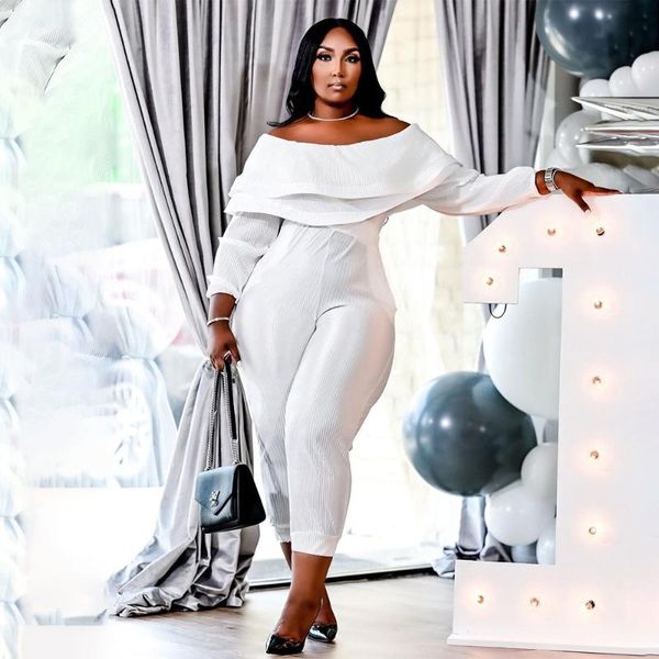 plus size pants loose one-shoulder pit strip women jumpsuit solid color long sleeve club one piece romper outfit female jumpsuits, Black
plus size pants loose one-shoulder pit strip women jumpsuit solid color long sleeve club one piece romper outfit female jumpsuits, Black