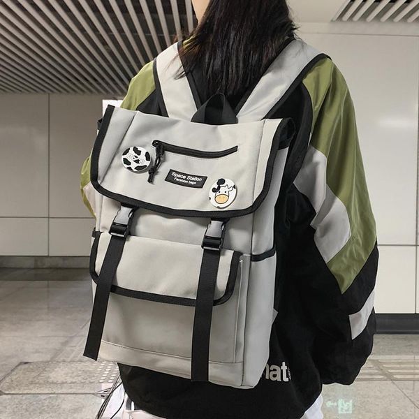 high school large capacity cool backpack couple mountaineering travel bag waterproof student nylon mens bookbag
high school large capacity cool backpack couple mountaineering travel bag waterproof student nylon mens bookbag