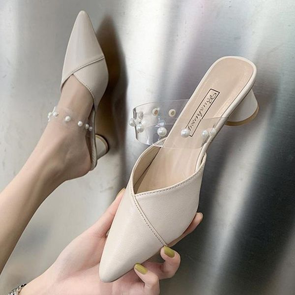 slippers pointed toe pearl clear band patchwork pu women outside slip on flip flops shoes woman beads column heels slides 2021, Black
slippers pointed toe pearl clear band patchwork pu women outside slip on flip flops shoes woman beads column heels slides 2021, Black