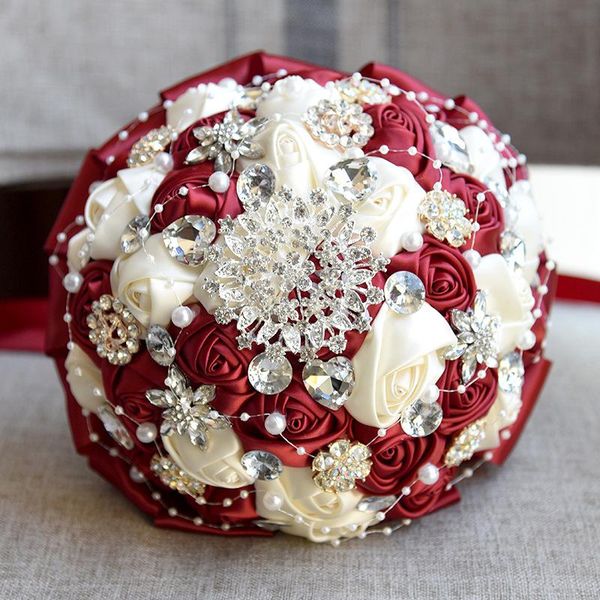 wedding flowers burgundy brooch bride bouquets artificial crystal pearls beaded women party gifts
wedding flowers burgundy brooch bride bouquets artificial crystal pearls beaded women party gifts