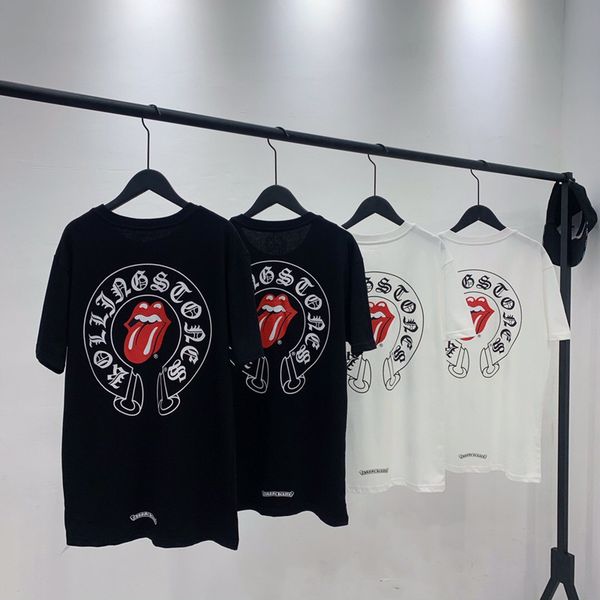 crosin 2021 summer new men's and women's ch fashion brand big red tongue loose short sleeve casual t-shirt, White
crosin 2021 summer new men's and women's ch fashion brand big red tongue loose short sleeve casual t-shirt, White