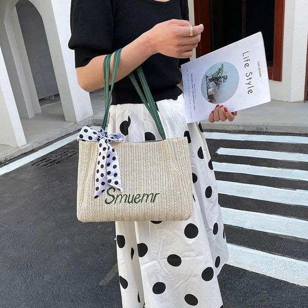 summer fashion women tote bags with straw woven 2021 silk ribbons designs large shopping travel handle handbags shoulder
summer fashion women tote bags with straw woven 2021 silk ribbons designs large shopping travel handle handbags shoulder