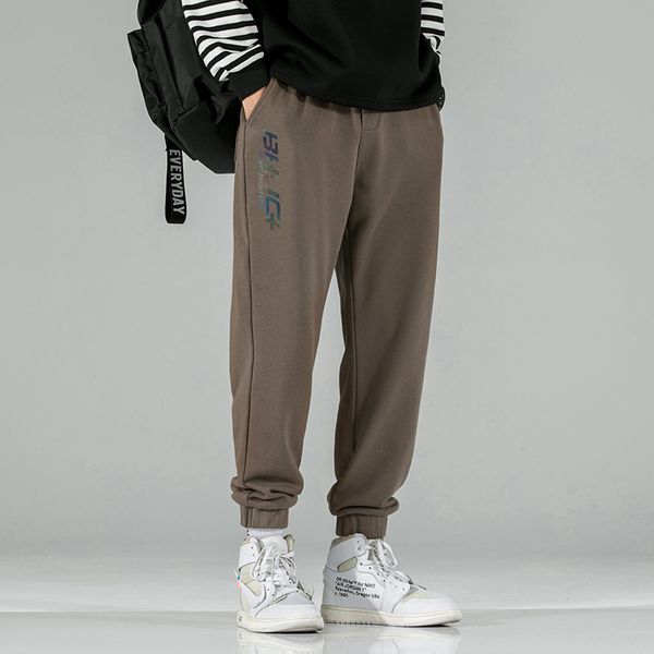 men's pants moletom dos homens solto casual carta impresso calças masculinas outono inverno novo tricô coreano harém esportes longos lá, Black
men's pants moletom dos homens solto casual carta impresso calças masculinas outono inverno novo tricô coreano harém esportes longos lá, Black