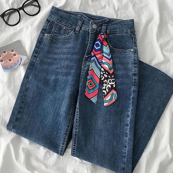 straight high waist jeans women plus size vintage chic denim pants with sashes summer 2021 loose wide leg women's, Blue
straight high waist jeans women plus size vintage chic denim pants with sashes summer 2021 loose wide leg women's, Blue