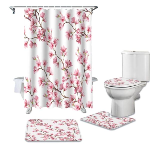 shower curtains bathroom waterproof curtain red plum branch plant pedestal rug lid carpet toilet cover set bath mat
shower curtains bathroom waterproof curtain red plum branch plant pedestal rug lid carpet toilet cover set bath mat