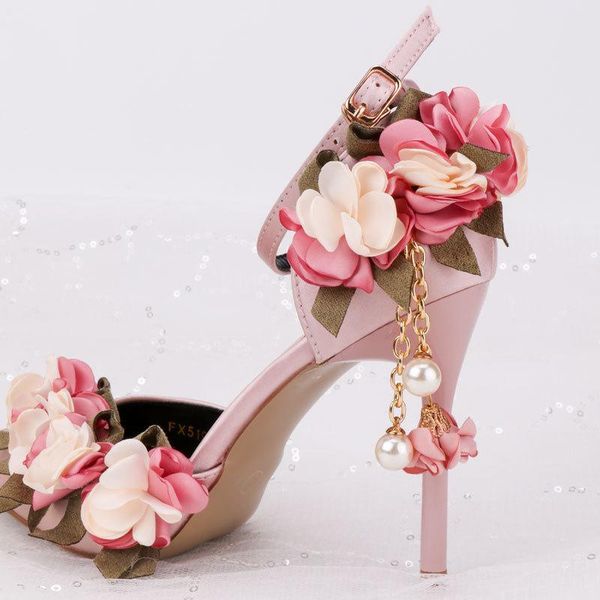 dress shoes pink flower pendant tassel sandals pointed bridal wedding pos high heels cm with large size, Black
dress shoes pink flower pendant tassel sandals pointed bridal wedding pos high heels cm with large size, Black