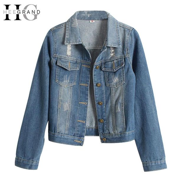women's jackets hee grand jeans jacket women slim basic denim with hole fashion casacos feminino jaqueta casaco outwear wwj833, Black;brown
women's jackets hee grand jeans jacket women slim basic denim with hole fashion casacos feminino jaqueta casaco outwear wwj833, Black;brown