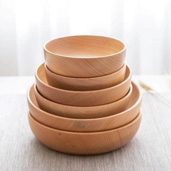 round wooden salad bowl soup dining bowls plates storage home kitchen utensils set large size cups & saucers
round wooden salad bowl soup dining bowls plates storage home kitchen utensils set large size cups & saucers