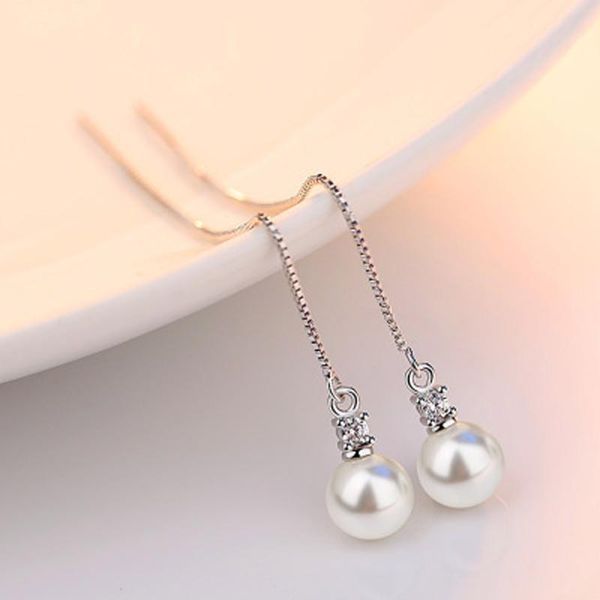 dangle & chandelier women sliver color hanging chain earrings wedding party fashion jewelry long tassel simulated pearl drop, Silver
dangle & chandelier women sliver color hanging chain earrings wedding party fashion jewelry long tassel simulated pearl drop, Silver