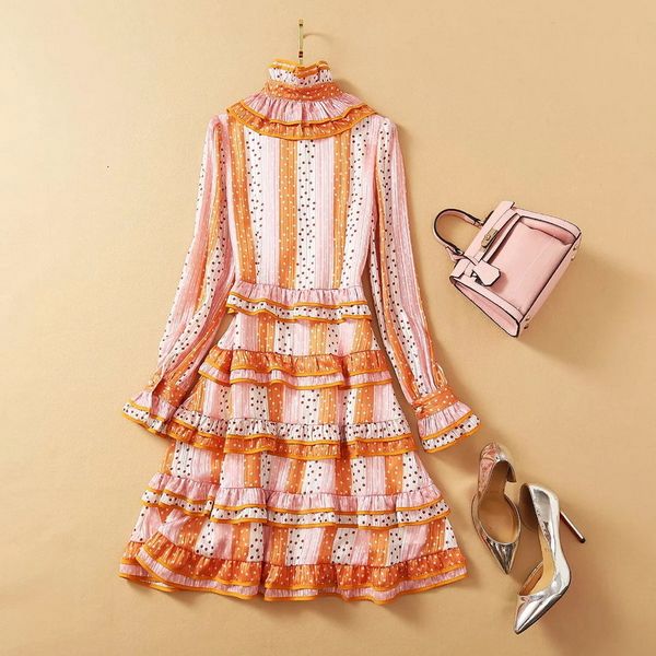 dresses latest designer spring summer party club women ruffled collar polka dot print beading buttons long sleeve, Black;gray
dresses latest designer spring summer party club women ruffled collar polka dot print beading buttons long sleeve, Black;gray
