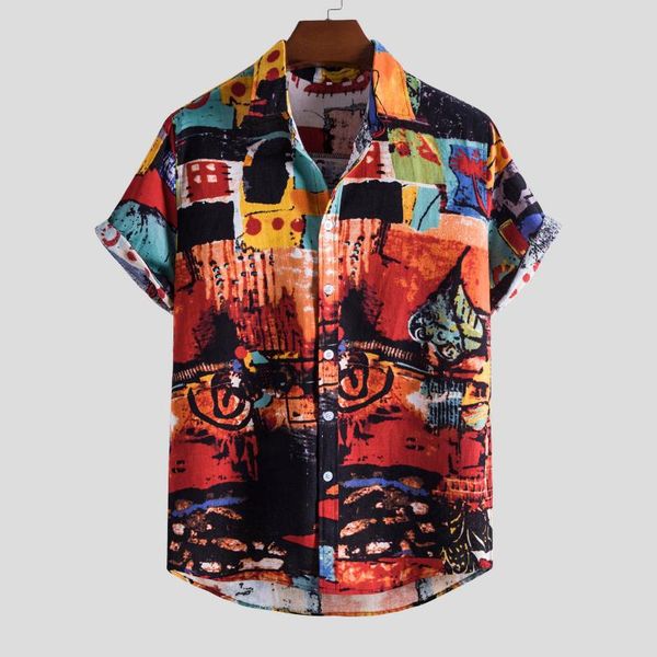 men's casual shirts colorful summer short sleeve loose buttons shirt blouse 2021 fashion print beach hawaiian, White;black
men's casual shirts colorful summer short sleeve loose buttons shirt blouse 2021 fashion print beach hawaiian, White;black