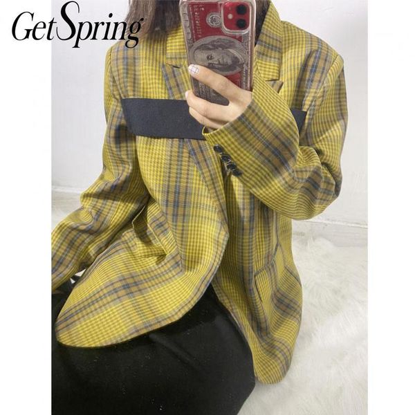 women's suits & blazers getspring women blazer patchwork vintage fashion jackets color matching casual suit coat long sleeve, White;black
women's suits & blazers getspring women blazer patchwork vintage fashion jackets color matching casual suit coat long sleeve, White;black