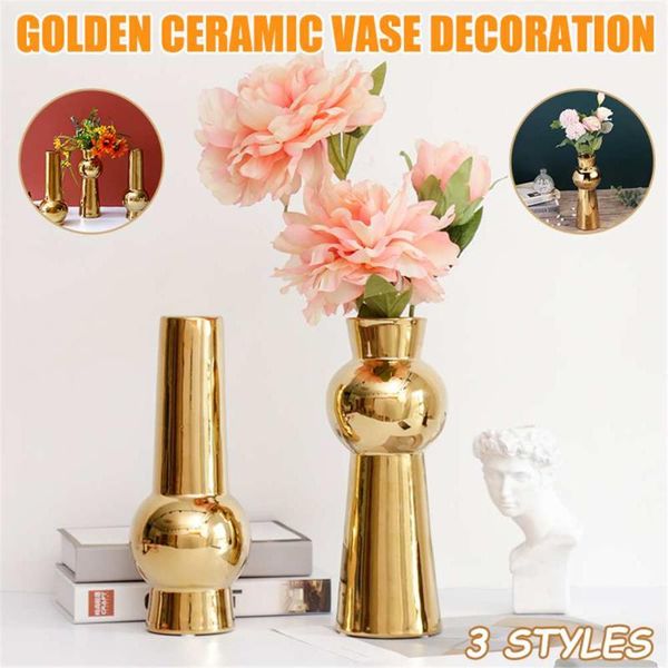 vases european retro golden ceramic vase flowers containers home decoration gift wedding table centerpieces
vases european retro golden ceramic vase flowers containers home decoration gift wedding table centerpieces