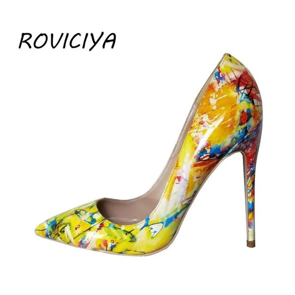 dress shoes women pumps printing yellow flowers pointed toe thin high heel party wedding 12 cm stilettos qp008 roviciya, Black
dress shoes women pumps printing yellow flowers pointed toe thin high heel party wedding 12 cm stilettos qp008 roviciya, Black