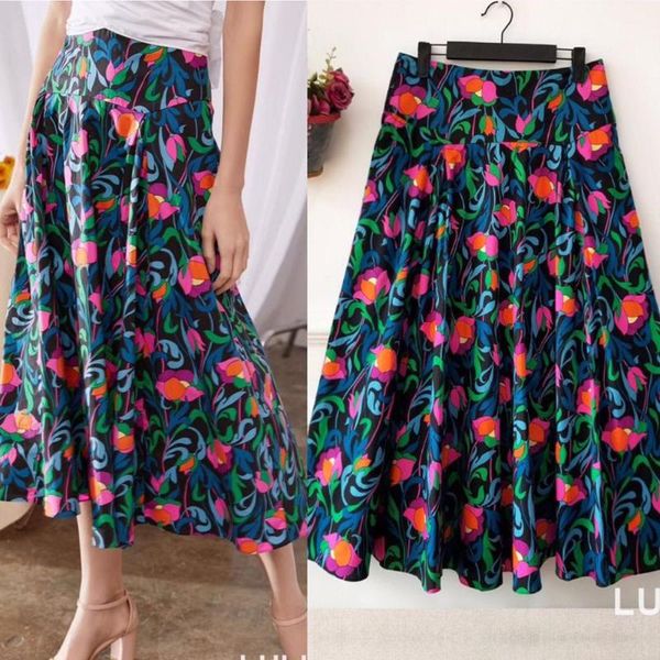 skirts 2021 arrival summer 100% cotton clothes elegant rose printed mid calf skirt women fashion zipper a line long, Black
skirts 2021 arrival summer 100% cotton clothes elegant rose printed mid calf skirt women fashion zipper a line long, Black