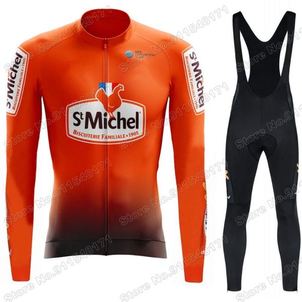 suit st michel team 2021 cycling jersey set mens summer clothing long sleeve mtb bike road pants bib ropa maillot racing sets, Black;blue
suit st michel team 2021 cycling jersey set mens summer clothing long sleeve mtb bike road pants bib ropa maillot racing sets, Black;blue