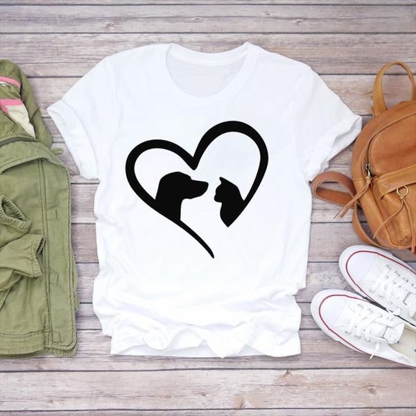 men love dog cat pet mens t shirt 90s printing kawaii graphic ladies print lady female tee, White;black
men love dog cat pet mens t shirt 90s printing kawaii graphic ladies print lady female tee, White;black