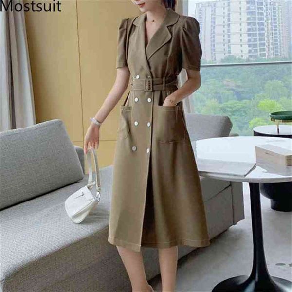 summer korean office belted long dress women short sleeve double-breasted back open dresses fashion female vestidos 210513, Black;gray
summer korean office belted long dress women short sleeve double-breasted back open dresses fashion female vestidos 210513, Black;gray