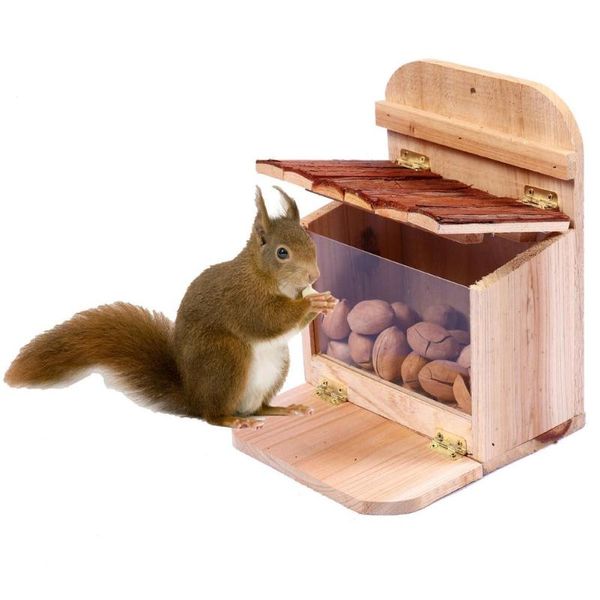 other bird supplies squirrel chinchilla feeder box wooden feeding station durable weatherproof house with openable cover
other bird supplies squirrel chinchilla feeder box wooden feeding station durable weatherproof house with openable cover