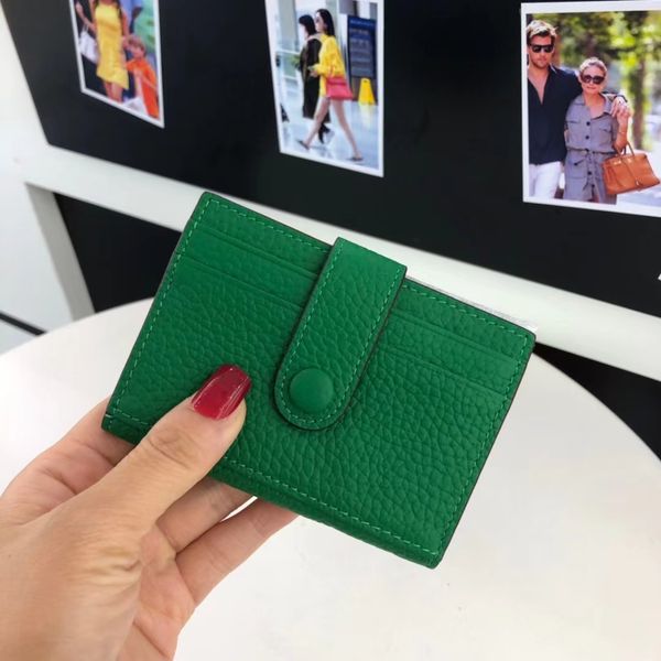 classic designer card holder woemn soft cowhide epsom genuine leather 19 colors plain short wallets coin pocket, Brown;gray 
classic designer card holder woemn soft cowhide epsom genuine leather 19 colors plain short wallets coin pocket, Brown;gray