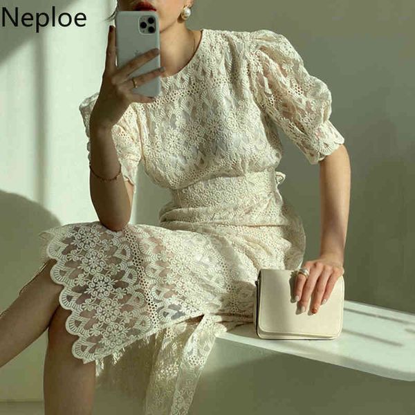 neploe women's dress o-neck temperament vintage lace crocheted floral vestidos lace slim waist puff sleeve split maxi dresses 210422, Black;gray
neploe women's dress o-neck temperament vintage lace crocheted floral vestidos lace slim waist puff sleeve split maxi dresses 210422, Black;gray